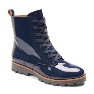Vionic Lani patent leather combat boots